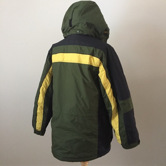 Columbia Hooded Winter Coat, Green, Sz 14/16 - Picture 2 of 6